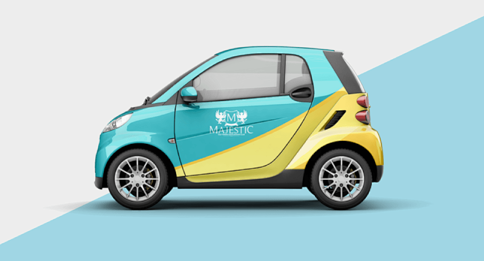 車身和保險(xiǎn)杠貼紙，表達(dá)自己的態(tài)度